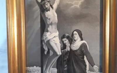 Imagen de seda tejida,Frederick Morgan.cristo.