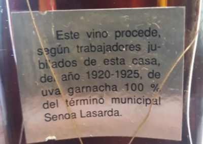 Genuino vino de Almonacid de la sierra Cariñena.Martinez Gutierrez.1920 1925