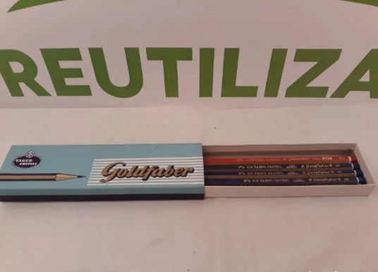5 lapices A.W. Faber-Castell 1221 Germany.Goldfaber 4100