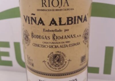 Viña Albina.Rioja denominacion de origen.Reserva 1995.
